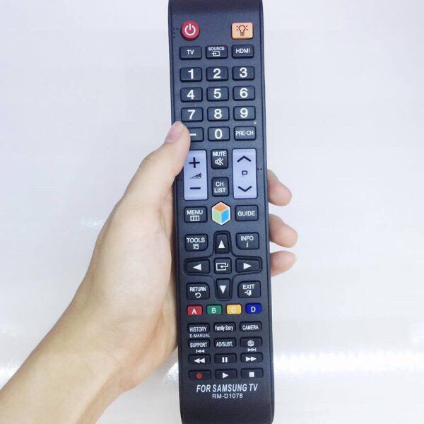 Điều Khiển TV Samsung Đa Năng RM-D1078+ - Dùng cho các dòng TV LCD/LED Samsung(Đen) | BigBuy360 - bigbuy360.vn