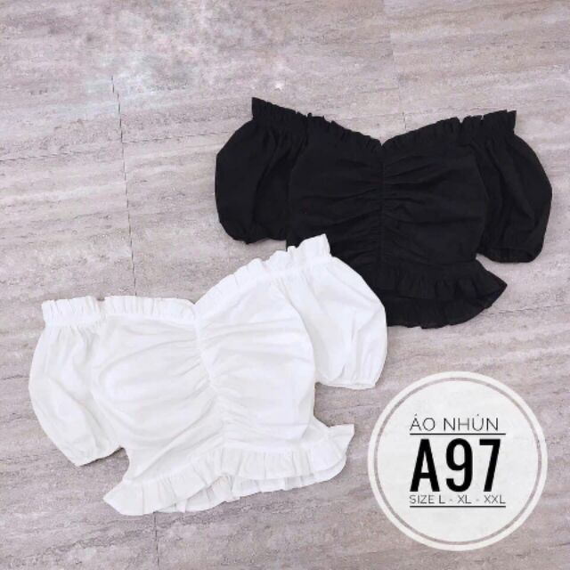 Bigsize - Áo crop nhúng bèo 70-80kg