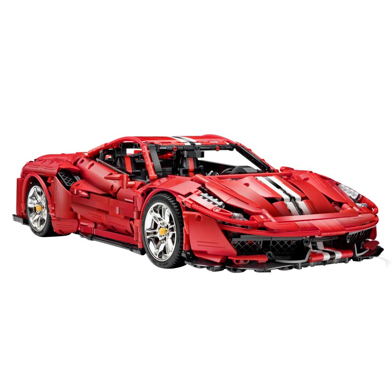 Lắp ráp giáo dục Mô hình Siêu Xe Cada MOC Technic Master Italian Super-Car 488 Lamborghinis Racing Car C61043