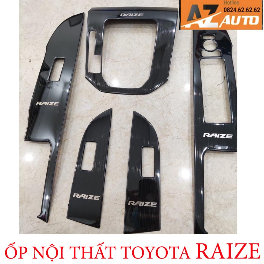 Ốp Nội Thất Xe Toyota Raize 2021 2022 - 5 chi tiết Mẫu Titan