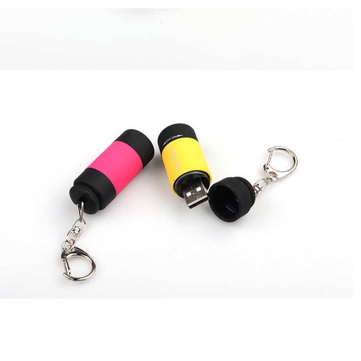 Móc khóa đèn pin có cổng sạc USB siêu tiện dụng