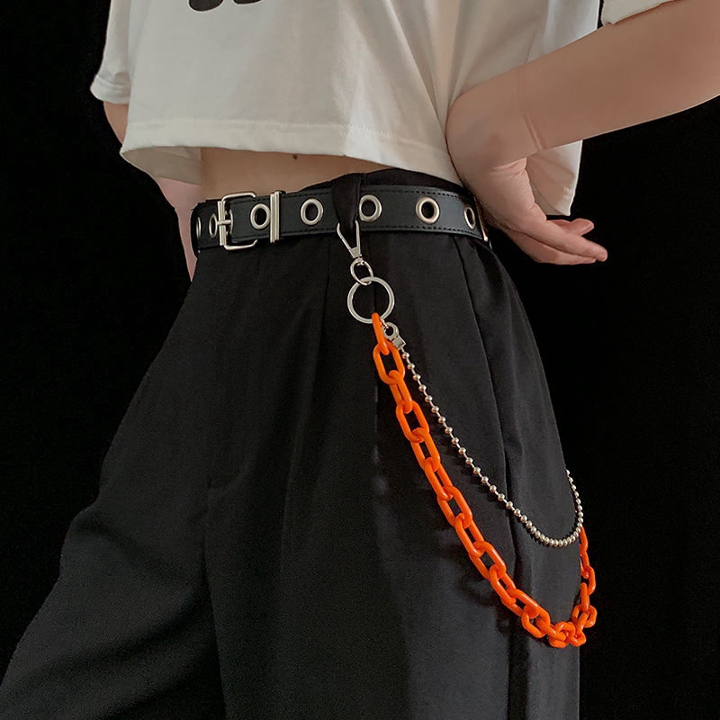 Dây mắt xích trang trí quần phong cách hiphop đường phố cá tính