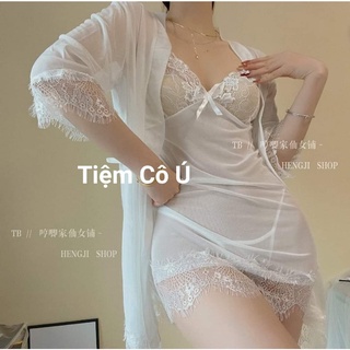 Đầm voan kèm choàng bigsize
