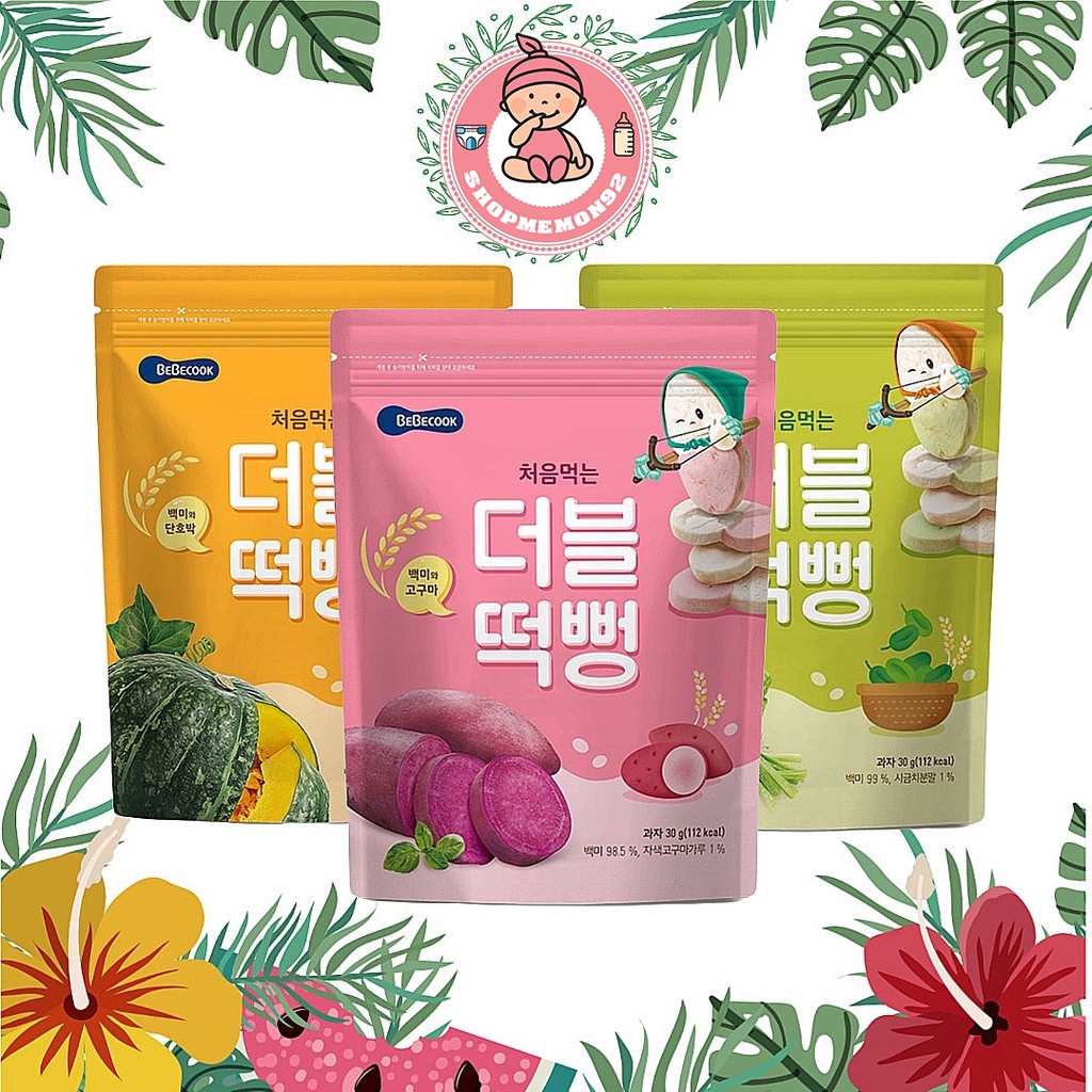 Bánh ăn dặm hữu cơ Bebecook Hàn Quốc cho bé - cung cấp thêm dưỡng chất cho trẻ nhỏ an toàn sử dụng date 6/2023