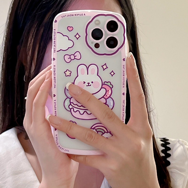 Ốp Điện Thoại Họa Tiết Hoa Hoạt Hình Cho iphone 12 / 13Pro xr / xs 7 / 8plus