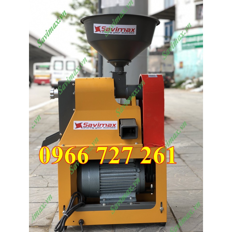 Máy xát gạo đời mới nhất hiện nay, máy xát gạo mini liên hoàn gia đình 6N40-D