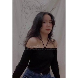 Áo len trễ vai A160