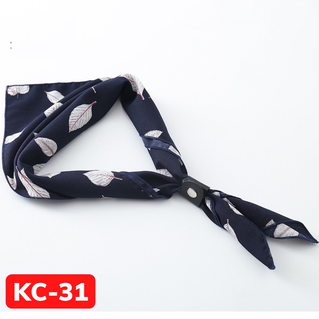 Khăn đeo cổ nam kết hợp áo sơ mi, thời trang phong cách Hàn Quốc KC-31