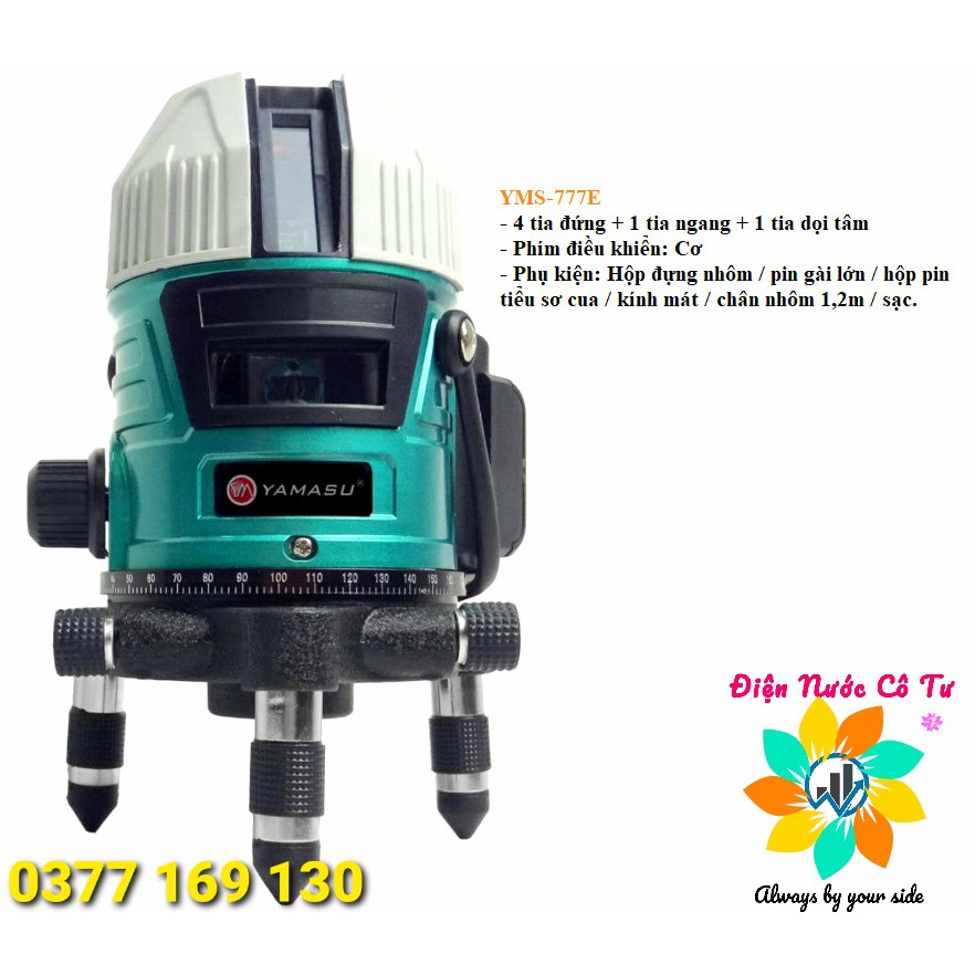 Máy Bắn Cốt Máy Cân Bằng Laser 5 Tia Xanh Yamasu YMS-777E