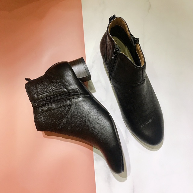 Bốt cổ ngắn da thật Porta Kobe (hàng xuất Nhật) | BigBuy360 - bigbuy360.vn