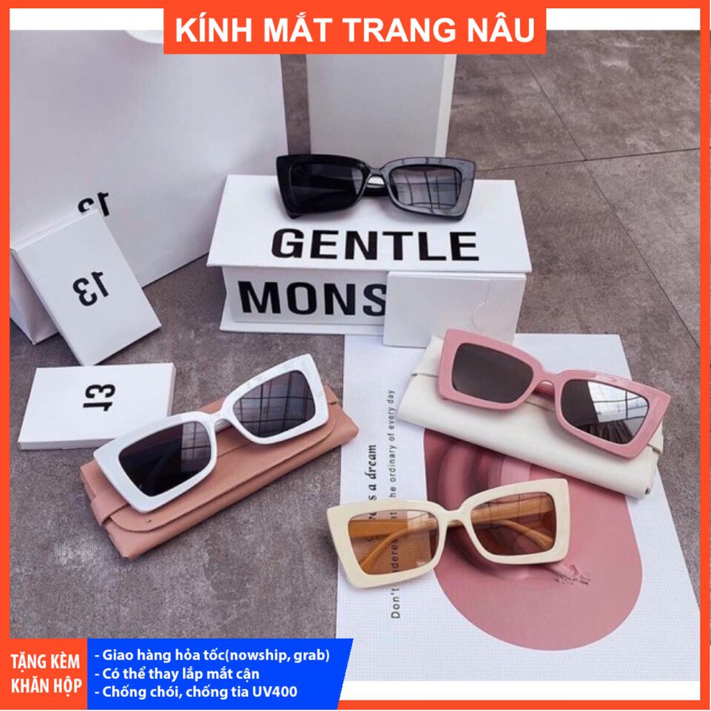 Kính mát thời trang (kính hot) chống tia UV400 tặng kèm khăn hộp 9019