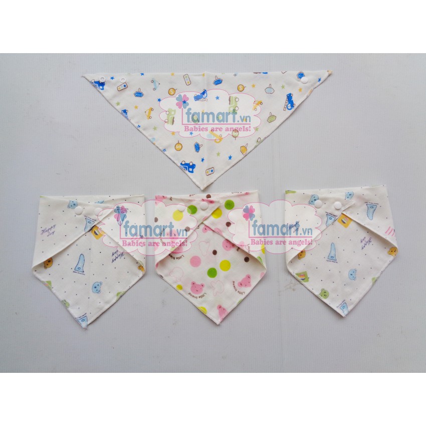 Set 10 yếm xô cúc bấm xuất nhật