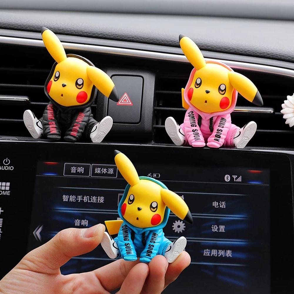 Máy Khuếch Tán Hương Thơm Gắn Điều Hòa Xe Hơi Hình Pikachu Đáng Yêu