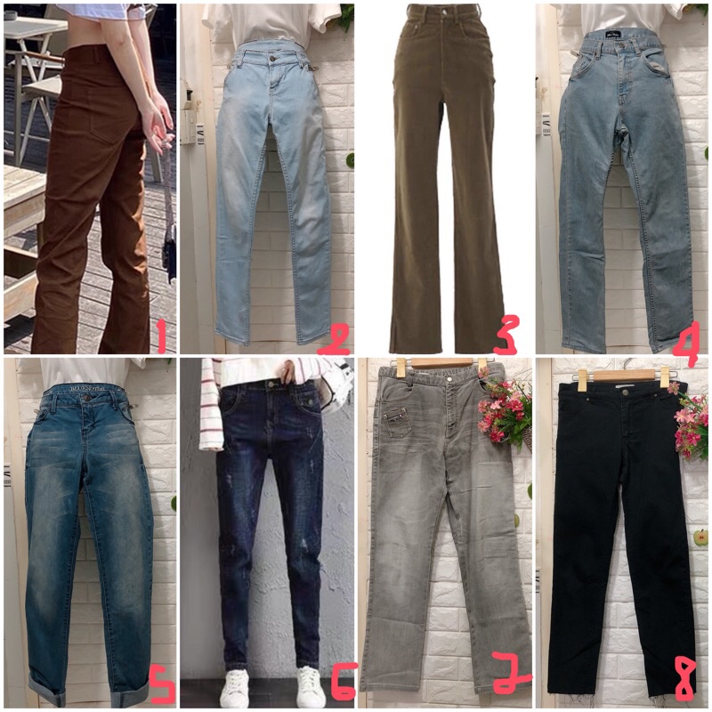 Quần bò kaki dài siêu đỉnh dưới 60 kg