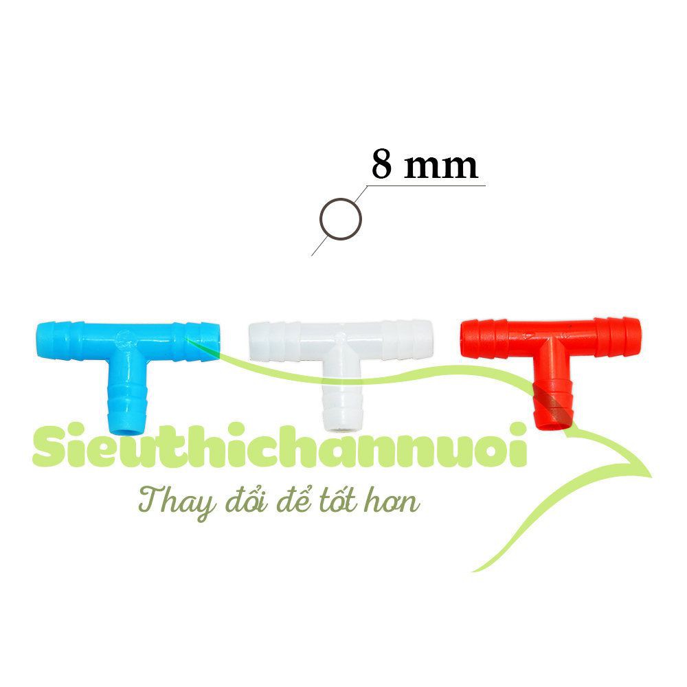 Ống nối chữ T 8 li SET 50 cái