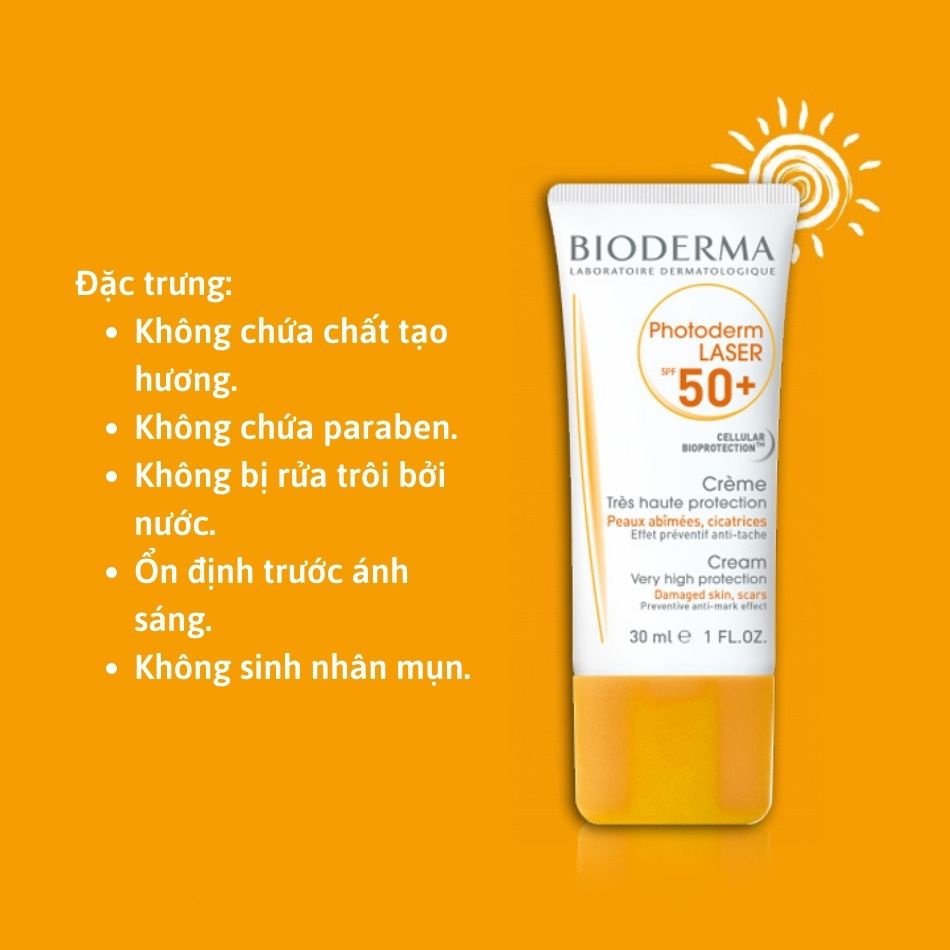 Kem chống nắng cho da nhạy cảm Bioderma Photoderm La.ser SPF 50+ chính hãng Pháp - BeautyMart