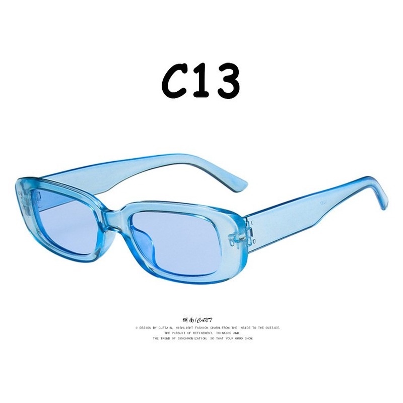 Mắt kính gọng vuông nhỏ phong cách retro thời trang 2021 dành cho nam và nữ