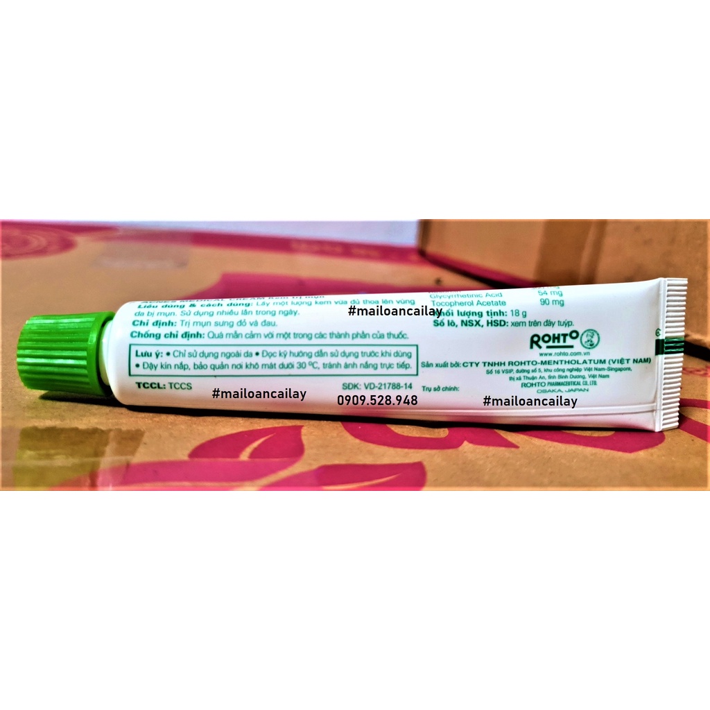 Kem ngừa mụn Acnes Sealing Gel tuýp 18g, giảm mụn đầu đen, mụn cám, mụn bọc cho cả nam và nữ