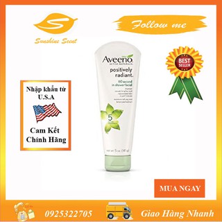 SỮA RỬA MẶT AVEENO POSITIVELY RADIANT 60 SECOND IN-SHOWER FACIAL 141G