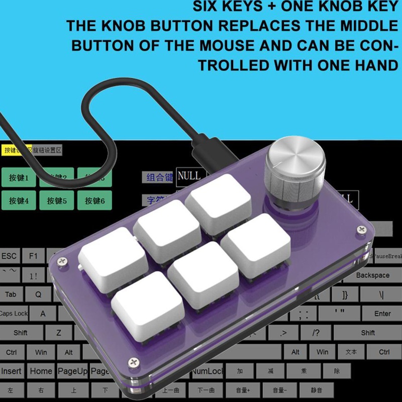 Bàn Phím Macro 6 Nút Bấm Mini Cho Gami