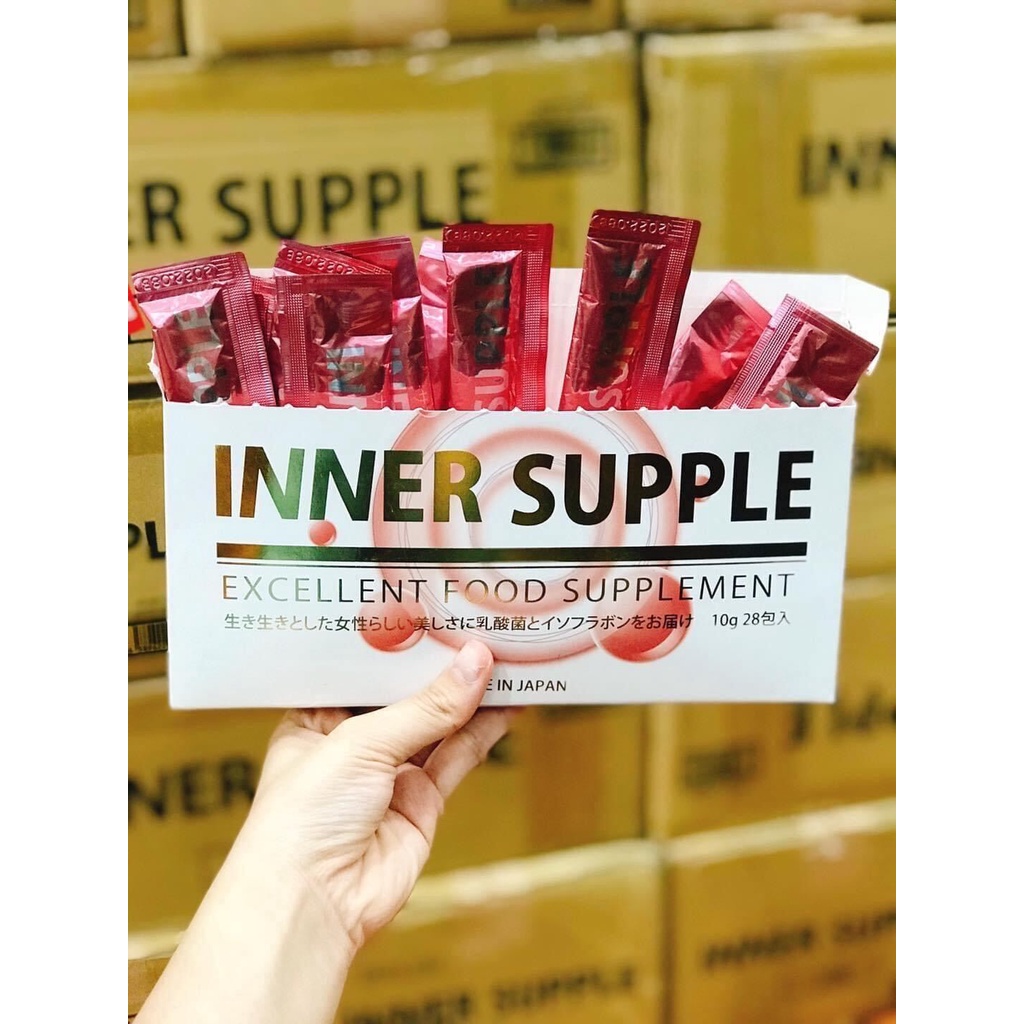 Nước uống INNER SUPPLE Tăng nội tiết tố nữ 28 ngày Nhật Bản - Tách lẻ 1 gói