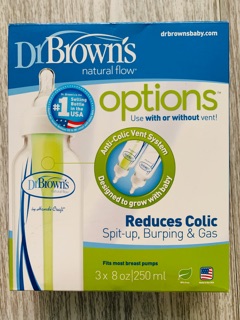 Set 3 bình sữa Dr Brown Options cổ hẹp 120ml, 250ml