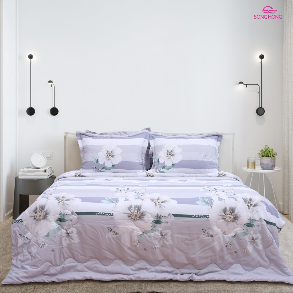 Chăn xuân thu - Vỏ chăn có chần 200cm x 220cm chất liệu Rayon