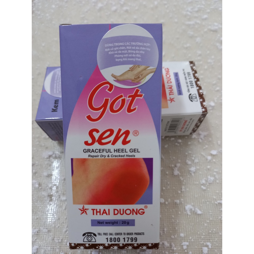 Gót Sen Thái Dương. Kem bôi chống nứt nẻ, khô rát gót chân hiệu quả. Mẫu mới