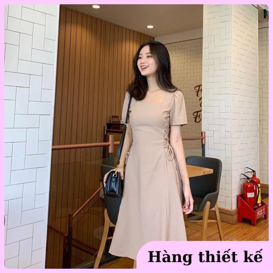 ( Hàng cao cấp ) Đầm dạo phố tiểu thư, đầm maxi đan dây eo siêu hot