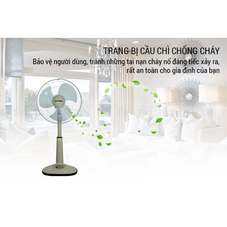 Quạt Cây - Quạt Đứng - Quạt Điện Đứng Senko L1638 Chính hãng - Công suất 47W - 3 mức tốc độ gió - Bảo Hành 1 năm