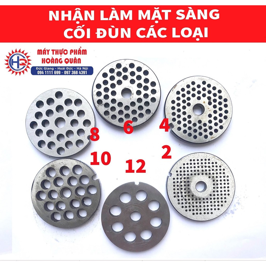 Mặt sàng cối đùn thịt, đùn xương, xay cua, nghiền cá