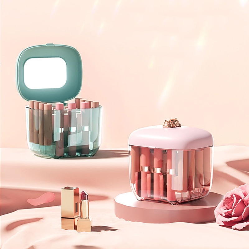 Giá Đỡ Son Môi Có Gương Trang Điểm Tiện Lợi Dành Cho Phòng Tắm