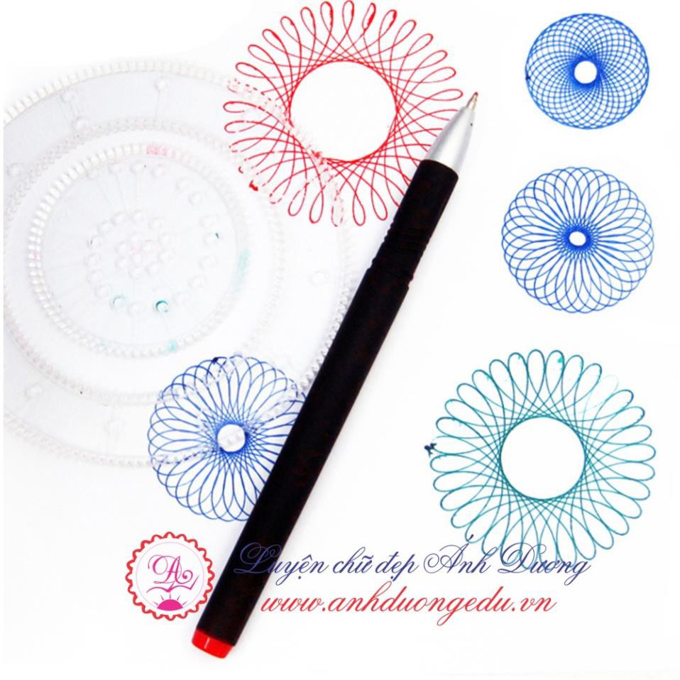 Bộ thước vẽ nghệ thuật sáng tạo SPIROGRAPH