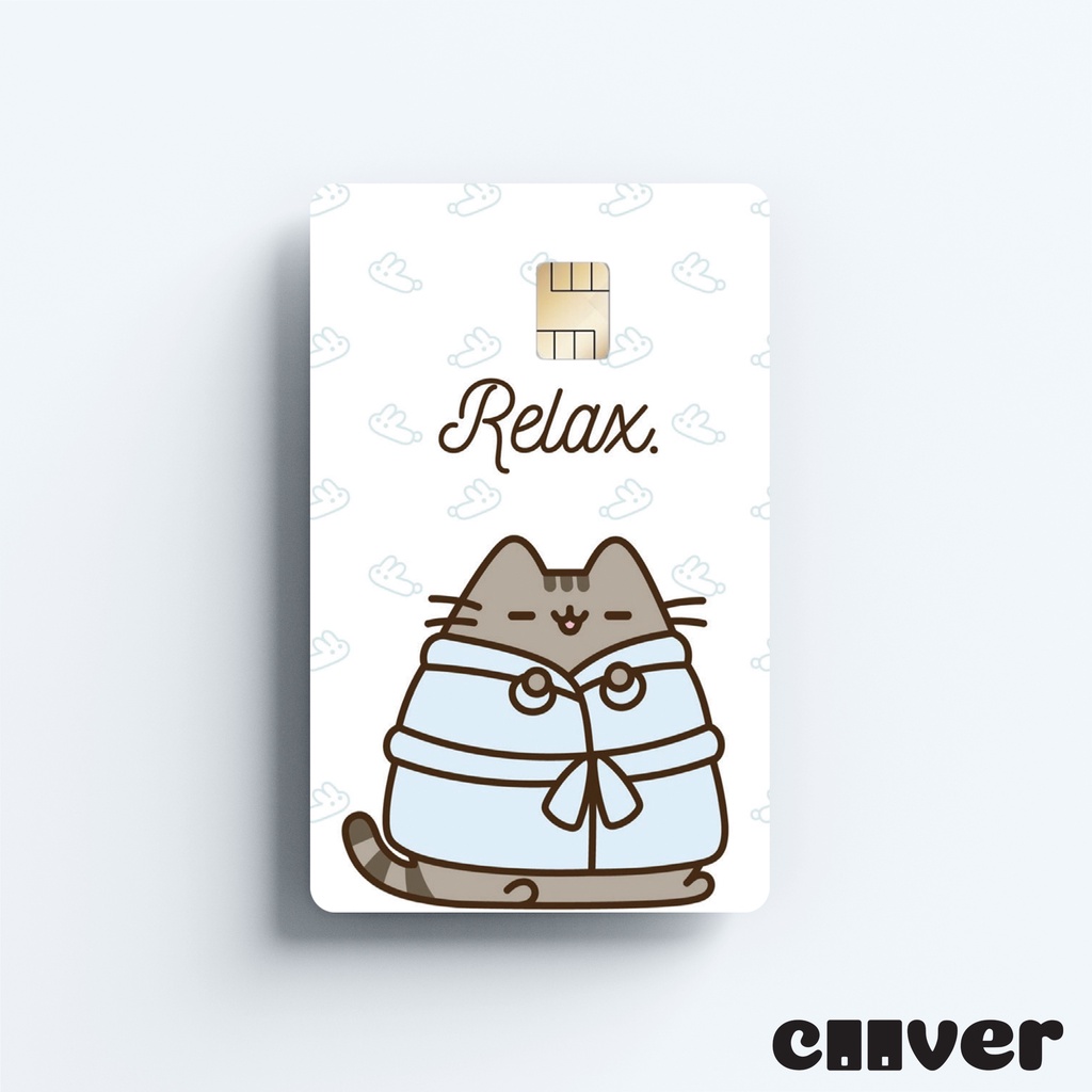 PUSHEEN1 - Miếng dán thẻ FREESHIP – Miếng dán thẻ ngân hàng/thẻ ATM, thẻ chung cư, thẻ thang máy, thẻ gửi xe,... COOVER