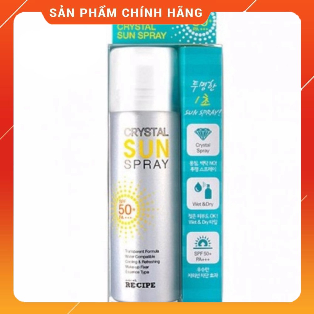 Xịt chống nắng Crystal Sun Spray SPF50 Hàn Quốc Mĩ Phẩm Gía Sỉ 89