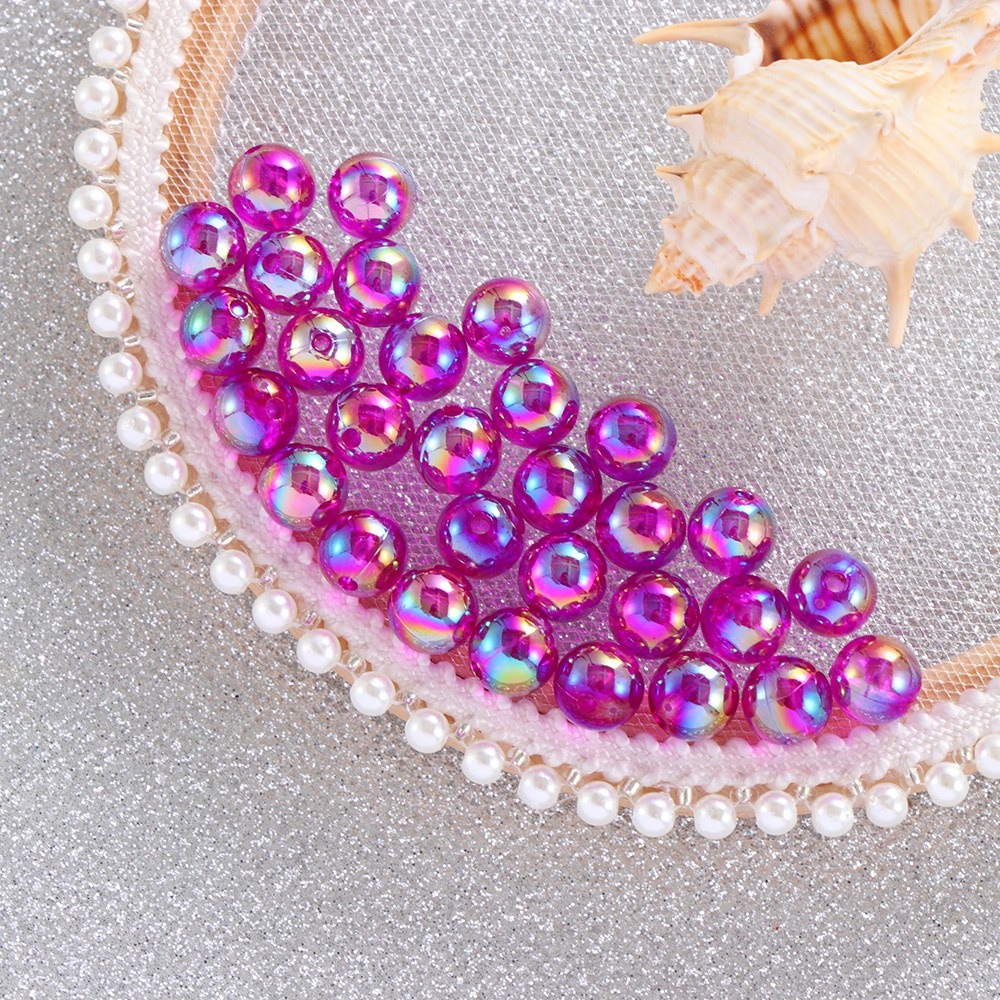 Bộ Hạt Acrylic Nhiều Màu Làm Trang Sức Thủ Công Mihan1