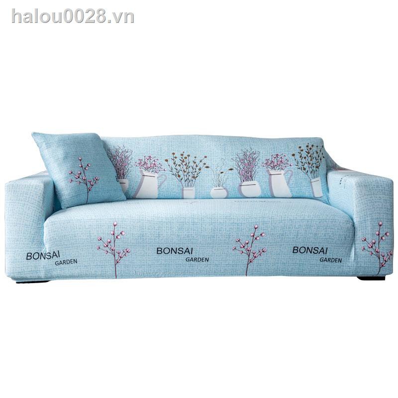 sofa cover☃✼Tình yêu cho cuộc sống mùa hè bọc ghế sofa bao gồm tất cả bốn mùa đệm đàn hồi bọc vải lười ma thuật da chaise vợ lẽ bọc phổ quát
