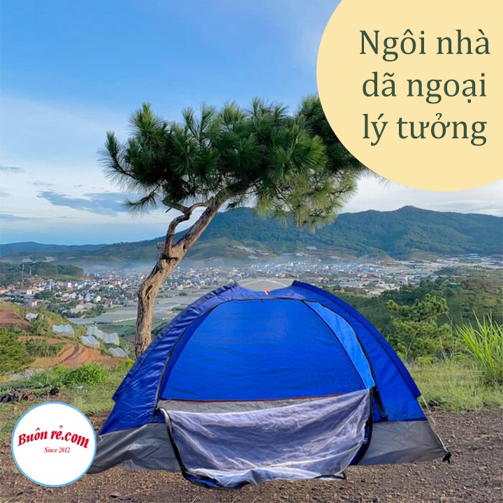 Lều cắm trại dã ngoại tự bung cho 3-5 người dễ dàng gấp gọn, chống tia UV chống muỗi tốt, thuận tiện đi chơi - 01567