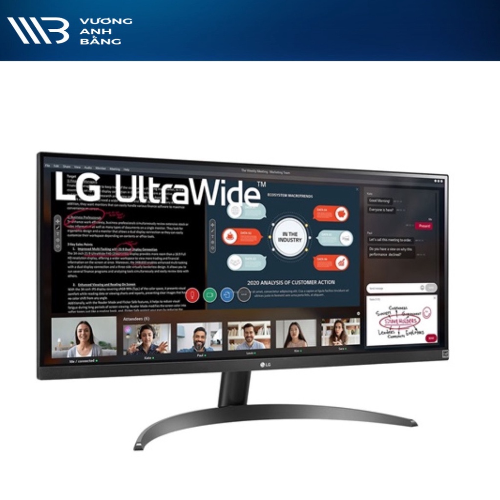 Màn hình máy tính, LCD 29” LG 29WP500-B UltraWide - Hàng Chính Hãng