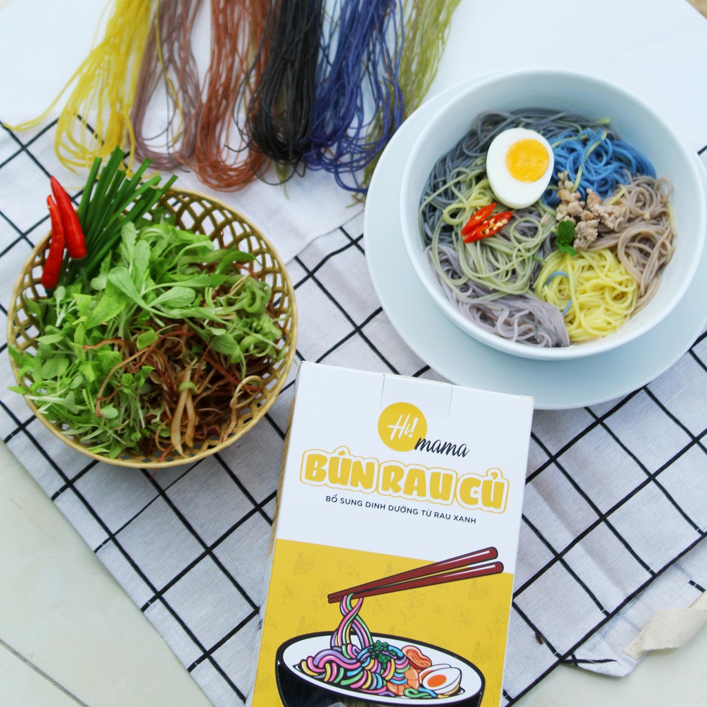 Bún rau củ Nguyên Minh 100% sạch tươi ngon cho bé gói 300g