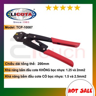 Kìm bấm đầu cote số 2 licota - tcp-10087
