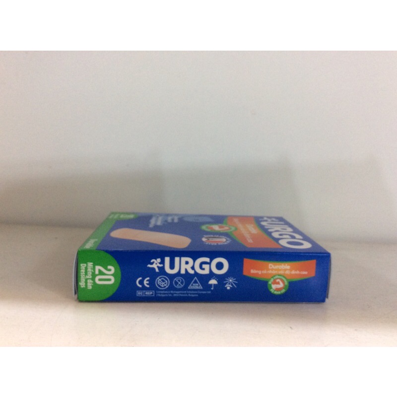 Băng cá nhân vải độ dính cao URGO hộp 20 miếng