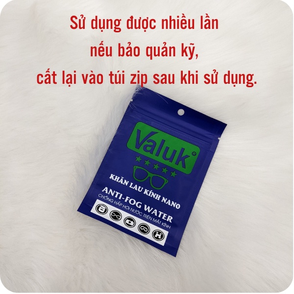 Khăn nano lau kính cận chống bám hơi nước, hơi sương