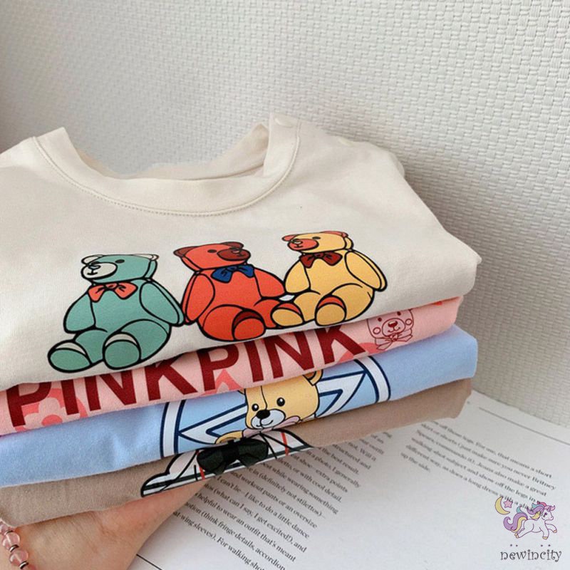 Đầm Sát Nách In Họa Tiết Hoạt Hình Phong Cách Hàn Quốc Thời Trang Mùa Hè Cho Bé Gái