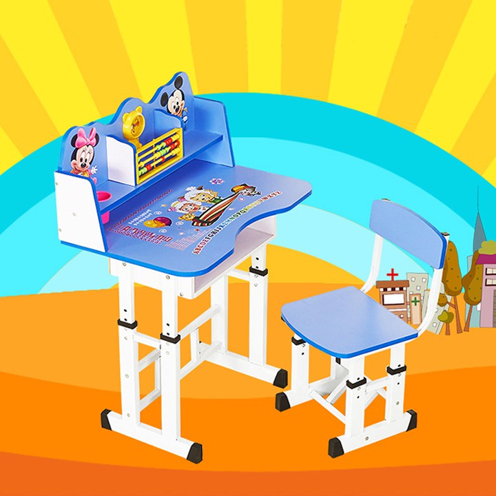 Bộ bàn ghế cho bé ,bộ bàn ghế học sinh liền giá sách