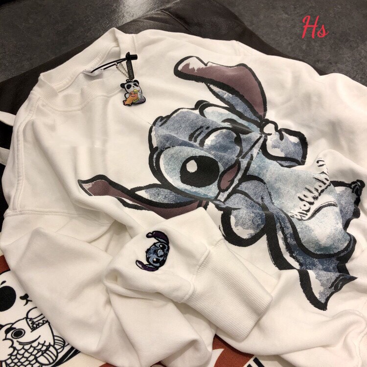 Áo Sweater dài tay in Stich - Áo nỉ nữ hot phong cách Hàn Quốc - MIUMIU CLOTHINGS | BigBuy360 - bigbuy360.vn