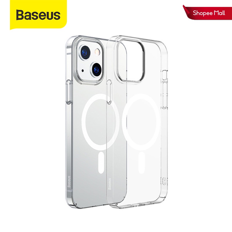 Ốp điện thoại Baseus trong suốt hỗ trợ sạc không dây tiện lợi dành cho iPhone 13 12