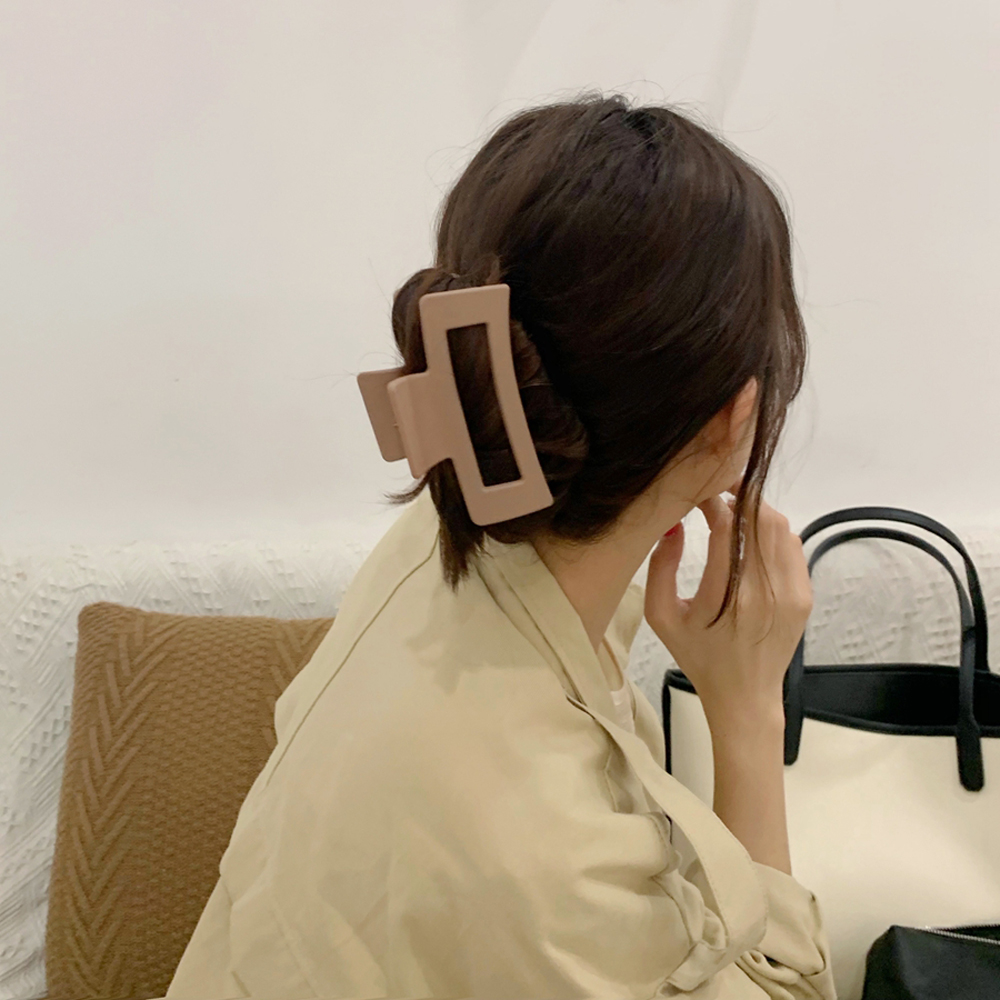 Kẹp Tóc Hình Vuông Đơn Giản Nhiều Màu Sắc Cho Nữ