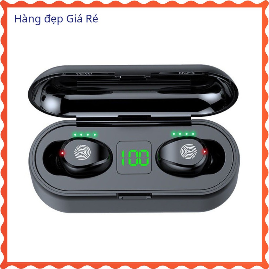 Tai Nghe Bluetooth Không Dây Amoi F9 Nút Cảm Ứng Kiêm Pin Sạc Dự Phòng aresshop16 | BigBuy360 - bigbuy360.vn