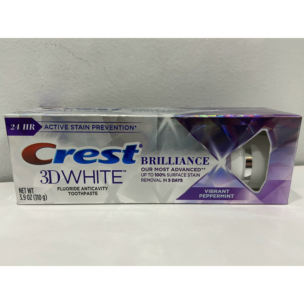 Kem đánh răng trắng răng Crest 3D White Brilliance 110g